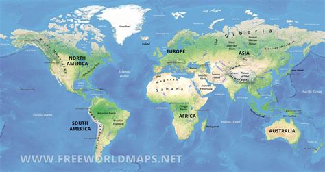 World Physical Map Hd - Draw A Topographic Map