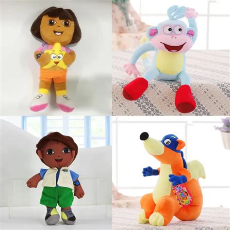 DORA THE EXPLORER Plush Toy Dora Fox Monkey Soft Stuffed Doll Kids ...