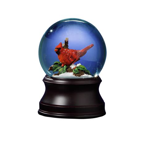 Holiday Cardinal Snow Globe - San Francisco Music Box Company