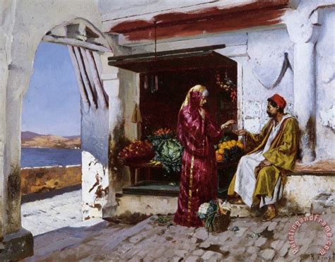 Rudolf Ernst Vegetable Seller painting - Vegetable Seller print for sale