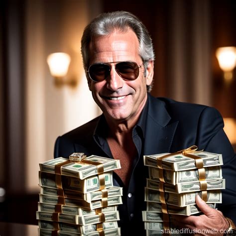 Wealthy Jeffrey Epstein with Diamond Grills and Sunglasses | Stable Diffusion Online