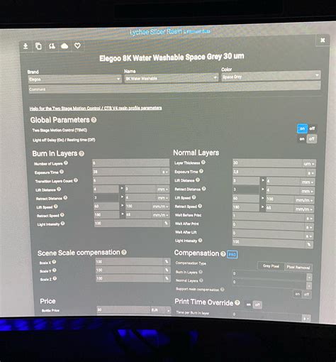 Good Settings for Elegoo Saturn 8k? : r/resinprinting