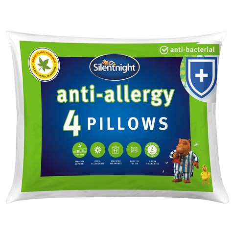 Silentnight Anti-Allergy Pillows - 4 Pack | Pillows | Sleepy People