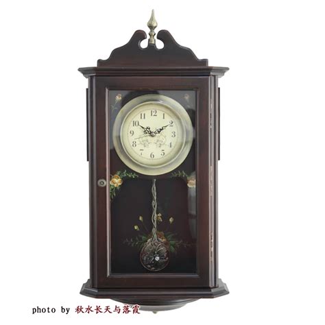 Wall clock alarm clock wool wall clock old fashioned mechanical clocks classical wall clock-in ...