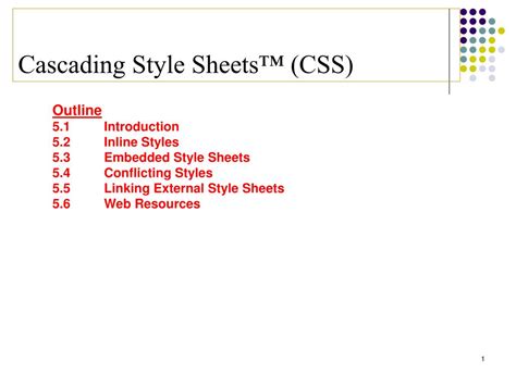 PPT - Cascading Style Sheets™ (CSS) PowerPoint Presentation, free download - ID:458478