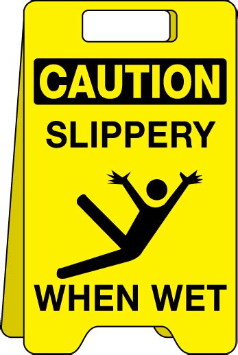 Floor sign CAUTION Slippery When Wet – BASF Client Portal