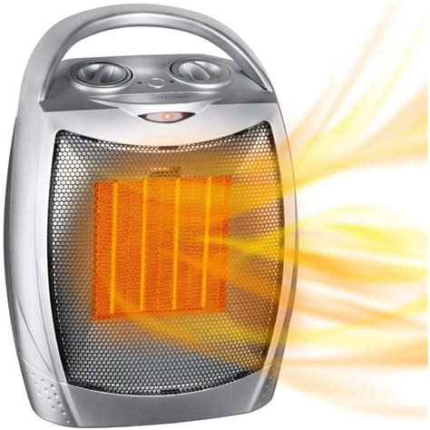 Portable Electric Space Heater with Thermostat, 1500W/750W Safe and ...