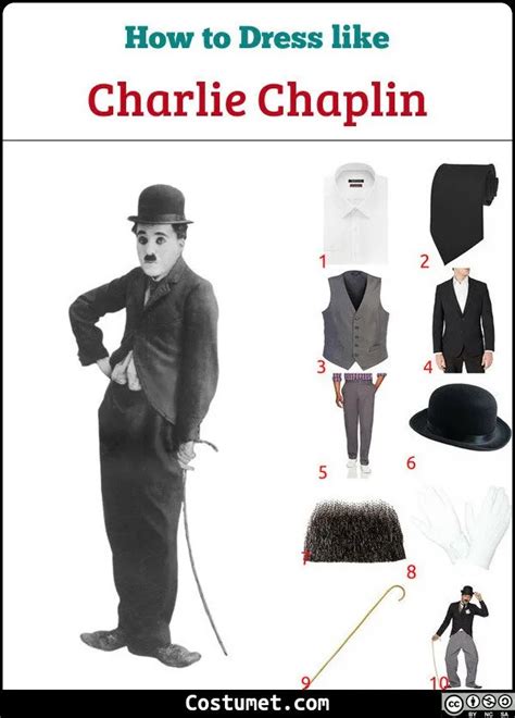 Charlie Chaplin Costume for Cosplay & Halloween | Charlie chaplin ...