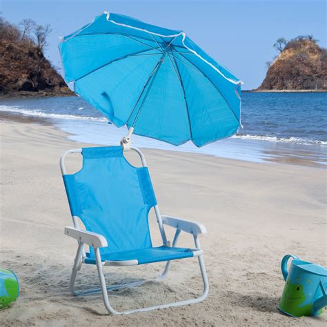 Kids Blue Beach Chair & Umbrella - Walmart.com - Walmart.com