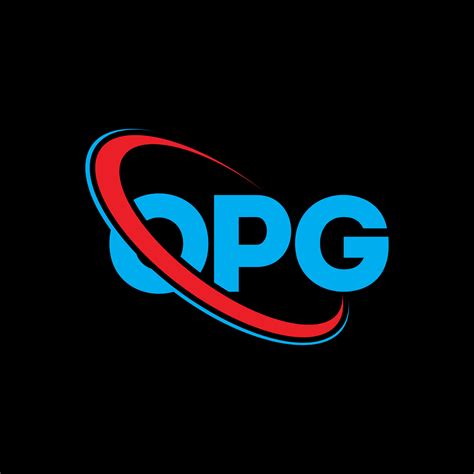 logotipo de opg. carta opg. diseño de logotipo de letra opg. iniciales ...