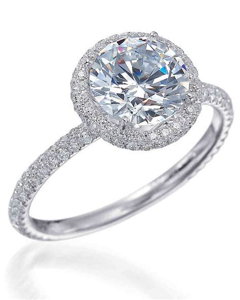 Round-Cut Diamond Engagement Rings | Martha Stewart Weddings