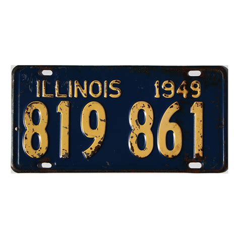 1949 Illinois #819861 | Antique IL License Plates