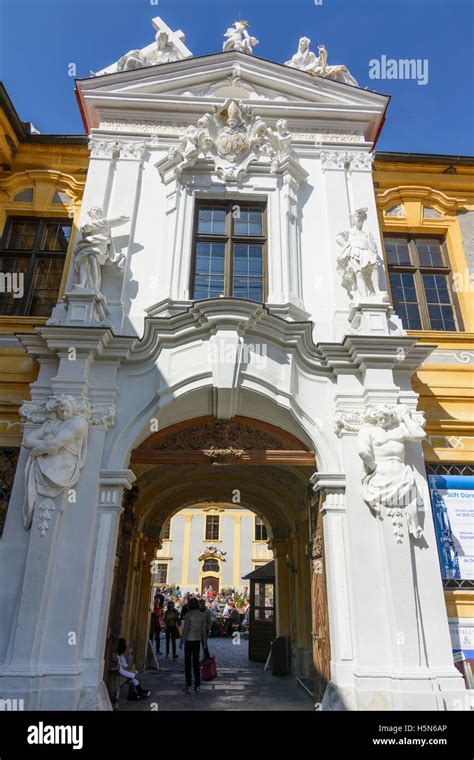 Monastery durnstein abbey entrance gate hi-res stock photography and images - Alamy