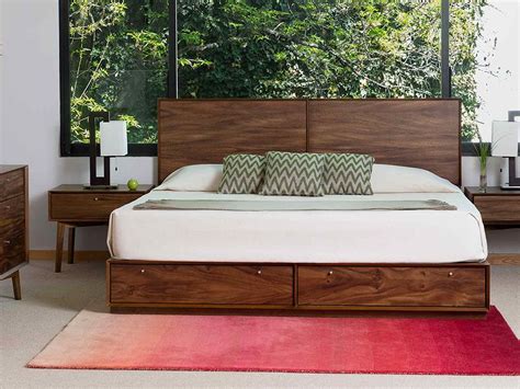 Mi cama!Baxter Base con Dos Cajones Contemporánea King Size Café | Muebles de dormitorio ...