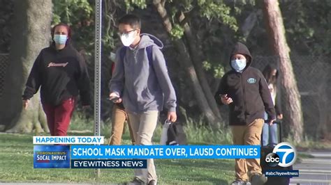 Los Angeles Unified School District says it's not ready to ditch mask ...