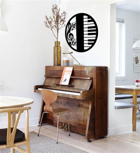 Piano Wall Art, Wooden Music Notes, Piano Wall Decor, Music Decoration ...