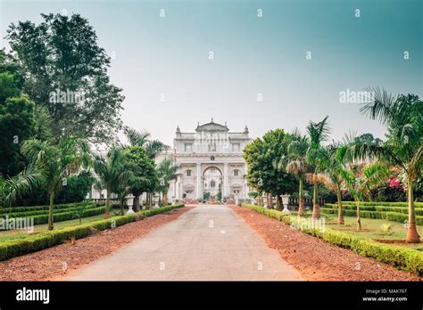 Jai Vilas Palace historical architecture in Gwalior, India Stock Photo ...