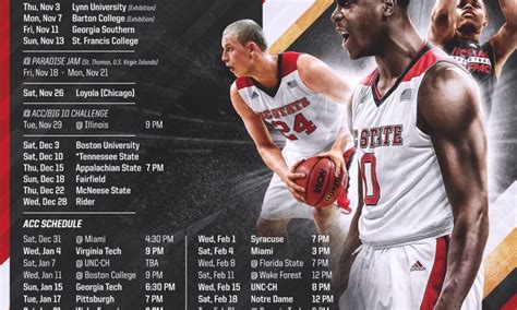 NC State Releases 2016-17 Men's Basketball Schedule - Pack Insider