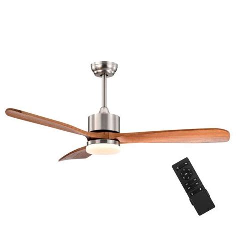 52 Inch Reversible Ceiling Fan with LED Light and Adjustable Temperature-Silver in 2022 ...