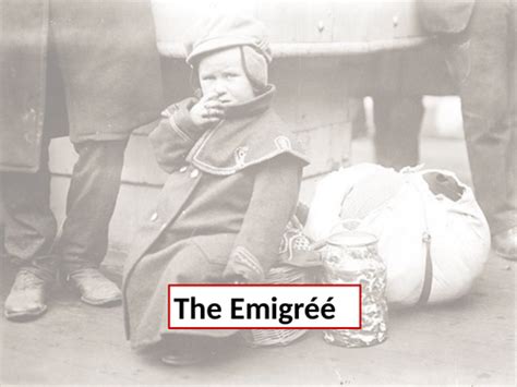 The Emigree - Two Lessons | Teaching Resources