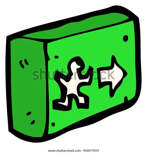 Cartoon Exit Sign Stock Illustration 96847054 | Shutterstock