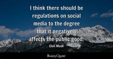 Elon Musk - I think there should be regulations on social...