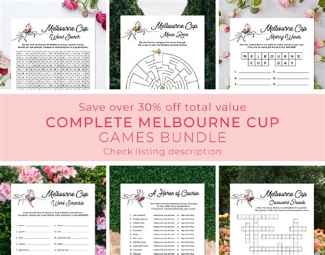 Melbourne Cup Party Games Melbourne Cup Activities Word - Etsy Australia