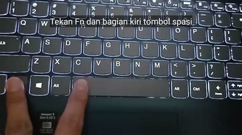 Cara menyalakan lampu keyboard laptop Lenovo - YouTube