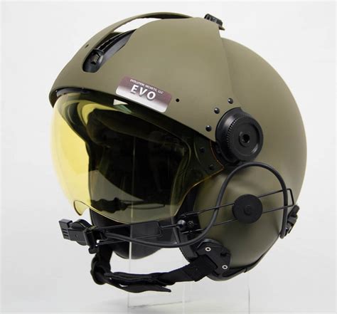 Evolution 152 Helicopter Helmet with Carbon Fiber Visor Cover ...