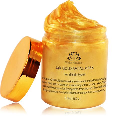 24K Gold Facial Mask By White Naturals: Rejuvenating Anti-Aging Face Mask For Flawless Skin ...