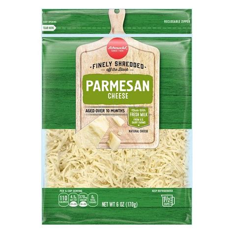 Schnucks Finely Shredded Parmesan Cheese (6 oz) from Schnucks - Instacart