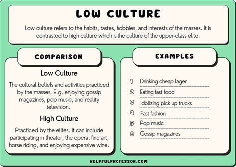 23 Examples of Low Culture (2024)