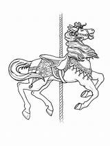 Carousel Coloring Pages  Free Printable For Kids sketch template