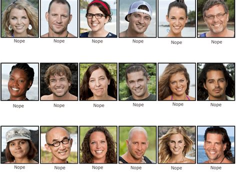 Today, my mom tried to name the Survivor 34 cast by their photos. She ...