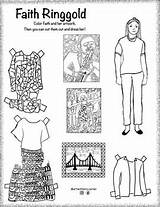 Faith Ringgold Paper Doll By Lindsey Carter  Teachers Pay sketch template
