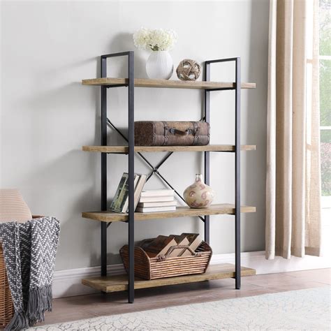 Metal Etagere Bookcase - Bookshelf Furniture