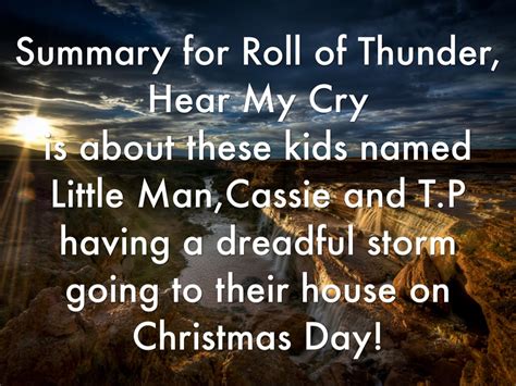 Roll of Thunder, Hear My Cry by ryan motto