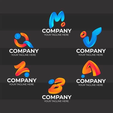 Gradient Alphabet Logo for Company 16370144 Vector Art at Vecteezy