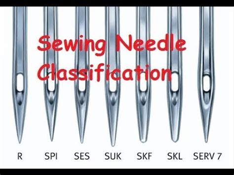 Different Types of Sewing Needles and Their Applications - YouTube