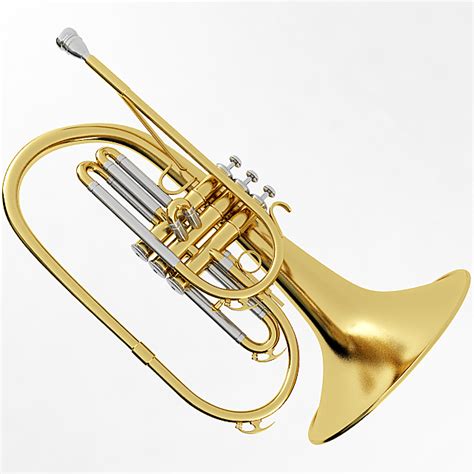 Mellophone 3D Model .max .obj .3ds .wrl .wrz - CGTrader.com