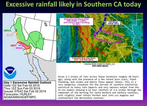 California weather warning as latest radar map shows TWO FOOT of rain ...