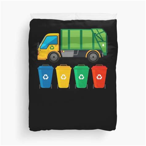 "Garbage Truck" Duvet Cover for Sale by TooFlyDesign | Redbubble