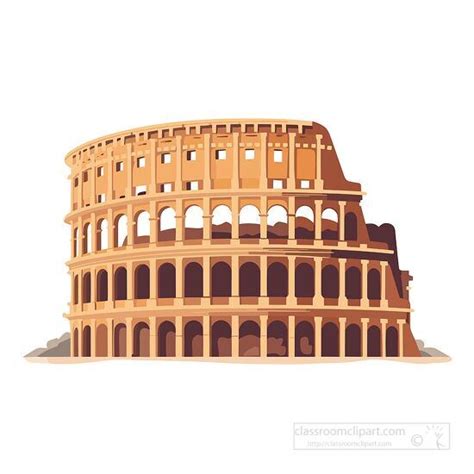 Ancient Rome Clipart-roman colosseum massive ancient structure in rome ...