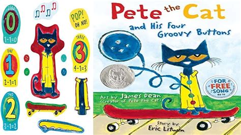 Pete the Cat and His Four Groovy Buttons - Animated read aloud story book - YouTube