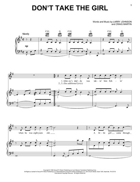 Don't Take The Girl | Sheet Music Direct