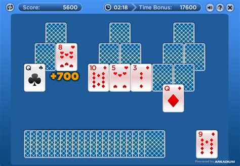 Tri Peaks Solitaire (Arkadium) - Flash Games