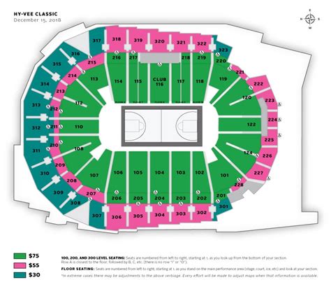 Seating Charts | Iowa Events Center