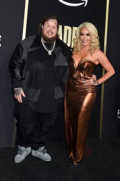 Jelly Roll And His Wife Bunnie XO Turn Heads On 2023 ACM Awards Red ...