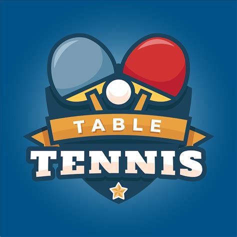 Free Vector | Detailed table tennis logo