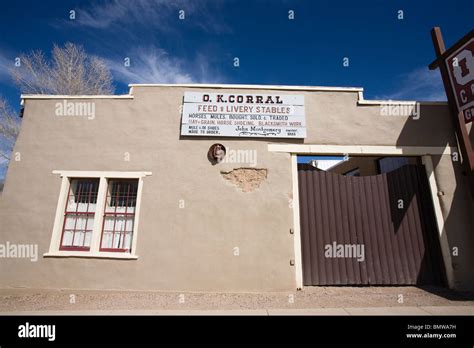 OK Corral Gunfight Site, Tombstone, Arizona Stock Photo, Royalty Free ...